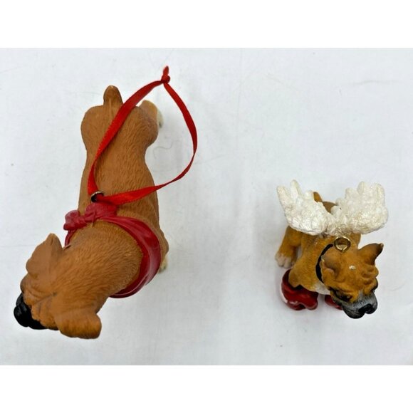 Boxer Dog Christmas Ornament Angel Wings Boxing Gloves Holiday Figurine Decor - Picture 6 of 10